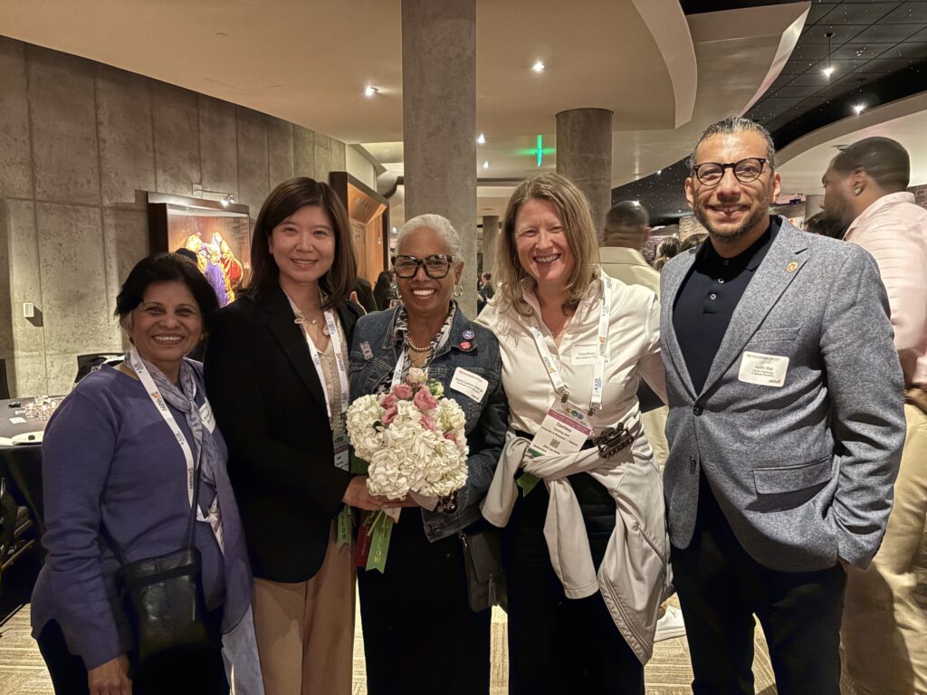 Dr. Bell poses with a group of WCER PIs and AERA Fellows in Denver at AERA 2025.